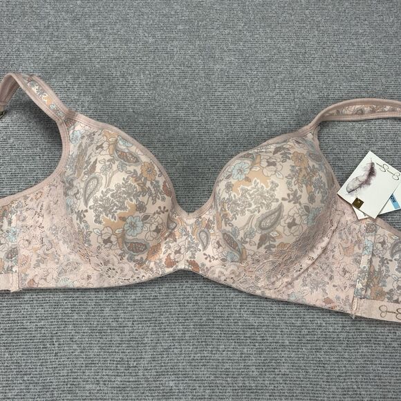 Jessica Simpson Ladies 42C Bra Floral Padded Underwire Adjustable Clasp Back - Picture 9 of 16